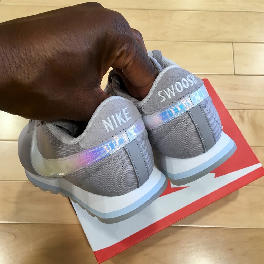 WOMENS NIKE PRE LOVE OX GREY WHITE LIGHT BLUE - Picture 6 of 7